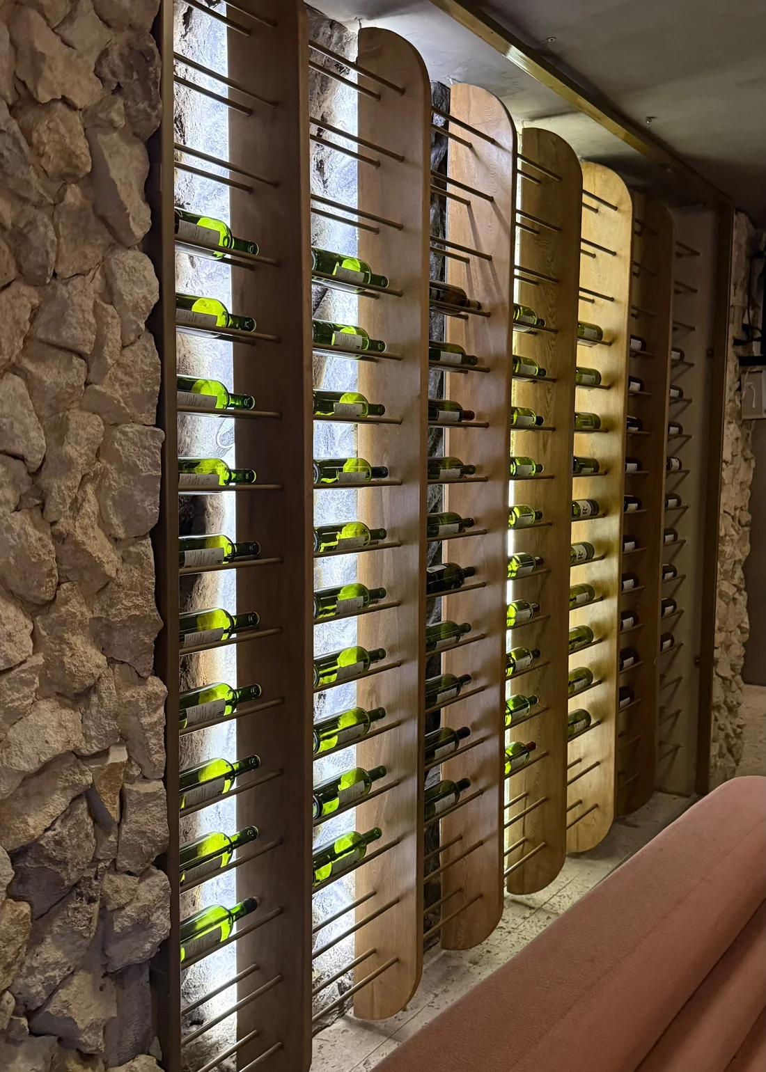 Wine wall build-out